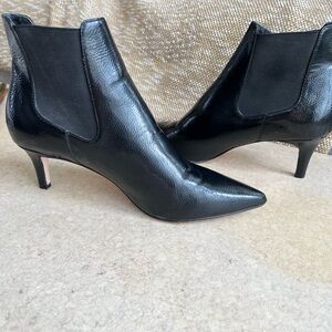Jessica Simpson Glossy Black Heeled Boots